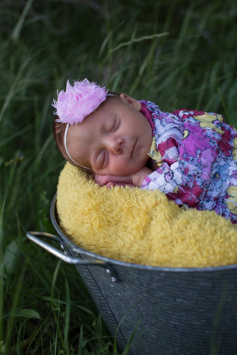 Floral Ruffle Baby Girl Swaddle Blanket Floral Ruffle Etsy
