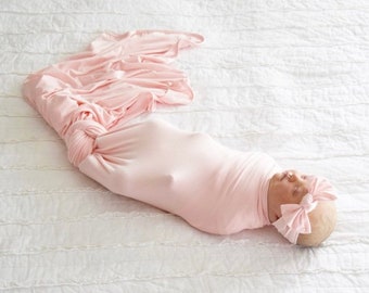 light pink swaddle blanket
