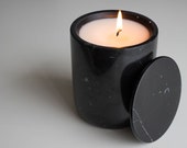 Black Marble Soy Wax Candle
