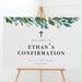 Greenery Confirmation Welcome Sign Template, Large Welcome Sign ...