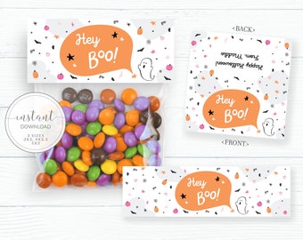 Halloween Printable Bag Topper, Halloween Treat Bag Toppers, Kids Halloween Favor, Trick Or Treat, Goodie Bag Label, DIGITAL DOWNLOAD CH100