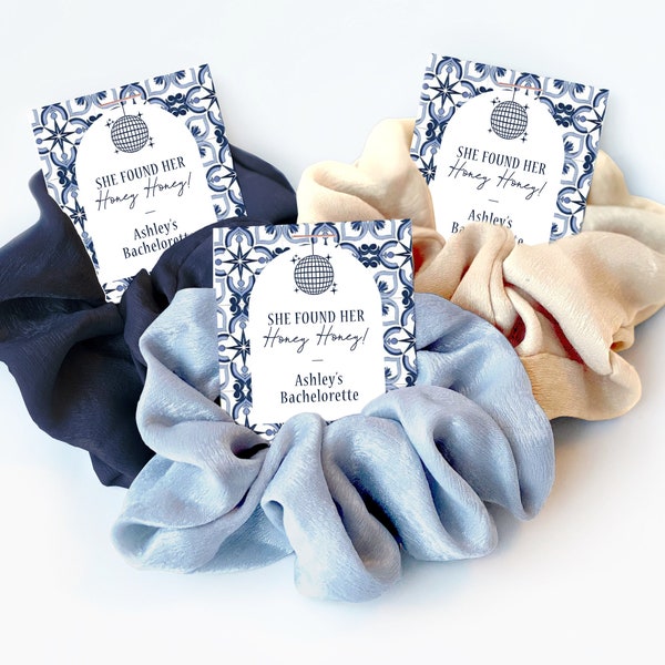 She Found Her Honey Honey Bachelorette Party Favors, Hair Scrunchie, Greek Bachelorette, Dancing Queen Bach, Last Disco Bachelorette