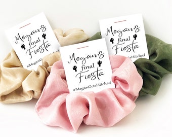 Final Fiesta Bachelorette Party Favors, Hair Scrunchies, Mexico Bachelorette Scrunchies, Cactus Bachelorette Party Supplies, Hair Tie Favors