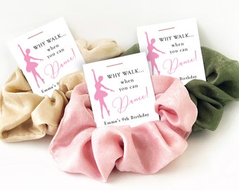 Ballerina Party Favor, Hair Scrunchie, Ballet Party Favor, Dance Party Favors, Ballerina Birthday Party Favors, Ballet Birthday Party Favors