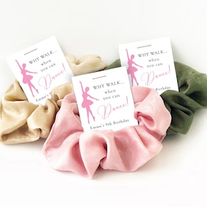 Ballerina Party Favor, Hair Scrunchie, Ballet Party Favor, Dance Party Favors, Ballerina Birthday Party Favors, Ballet Birthday Party Favors