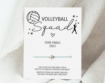 Volleyball Team Gifts, Make A Wish Bracelet, Girls Volleyball Gifts, Senior Night Volleyball Gifts, Volleyball Gifts for Players