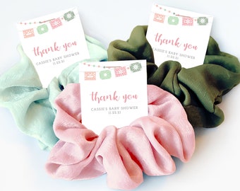 Fiesta Baby Shower Favors, Hair Scrunchies, Mexico Baby Shower Favor, Cactus Baby Shower Supplies, Taco Bout A Baby -  CS100