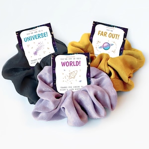 Outer Space Party Favors, Hair Scrunchie, Galaxy Birthday Party Favors, Planet Favors, Space Birthday Party Favors, SG100