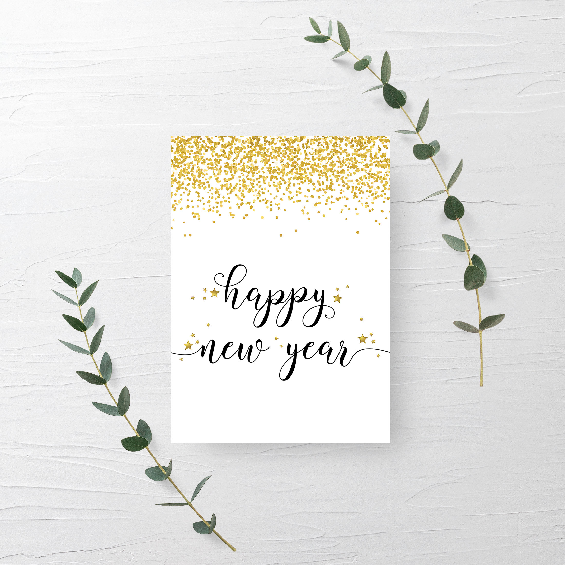 Happy New Year Sign Printable New Years Eve Decorations 2020 Etsy
