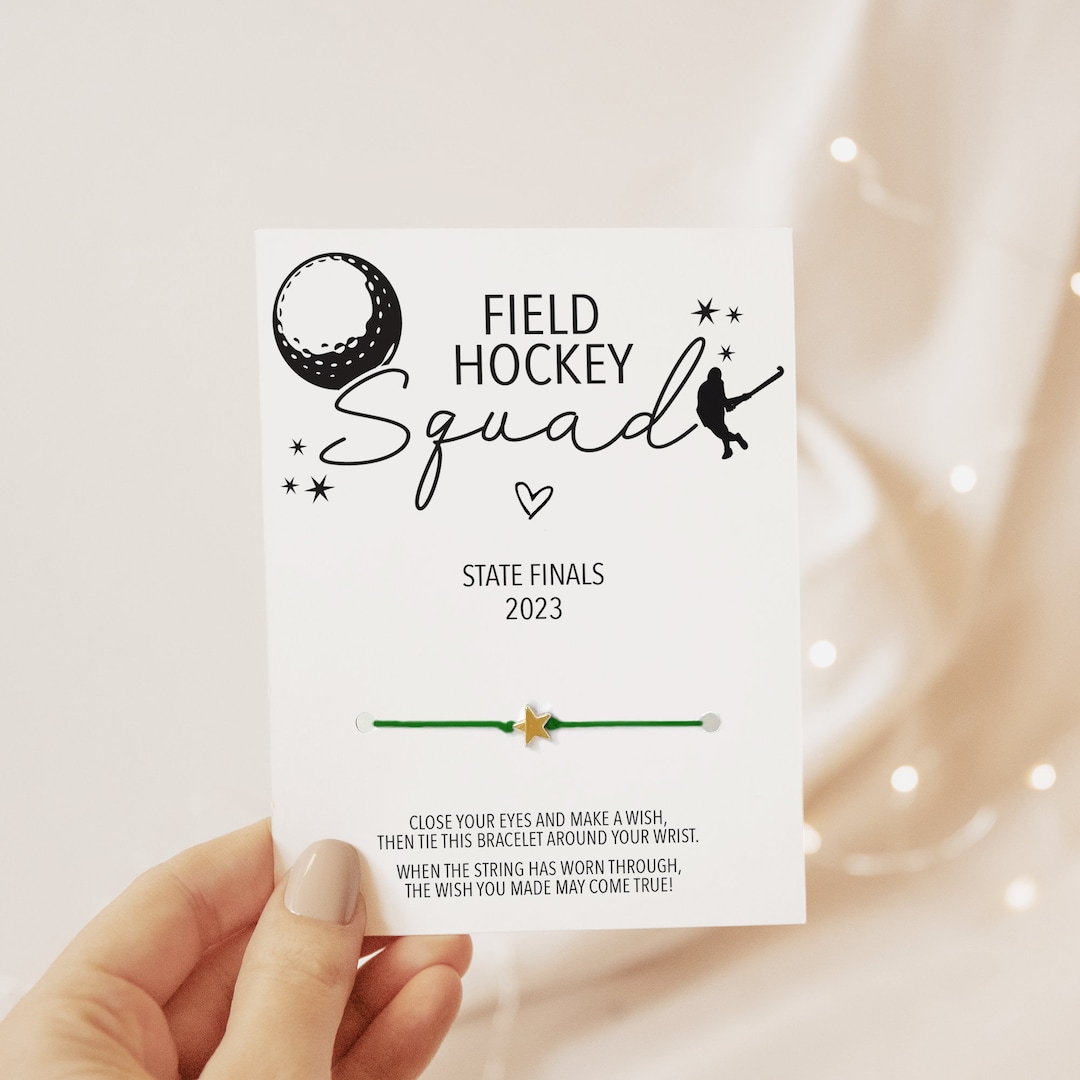 Field Hockey Team Gifts, Make A Wish Bracelet, Field Hockey Gift, Field