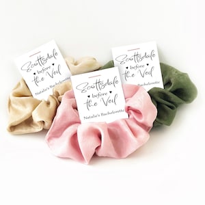Scottsdale Bachelorette Party Favors, Hair Scrunchies, Scottsdale Before The Veil Bachelorette Scrunchies, Hair Tie Favors