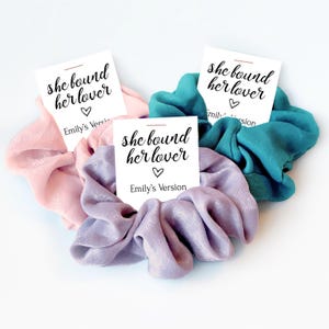 She Found Her Lover Bride's Version, Hair Scrunchie Bachelorette Party Favors, Bridal Shower, Bridesmaid Gift, Bridesmaid Proposal Box Items