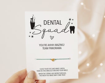 Dental Team Gifts, Make A Wish Bracelet, Dental Gifts, Dental Hygienist Gift, Dental Student Gift, Dental Graduation, Dental Assistant Gifts