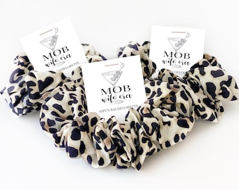 MOB Wife Aesthetic Bachelorette Party Favors, Hair Scrunchie, Wife of the Party, MOB Wife Era, MOB Era Bachelorette, Cheetah Leopard Print