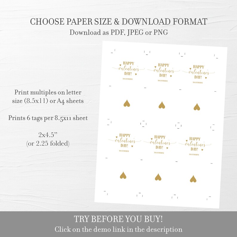 Download Invitations Announcements Paper Valentine S Day Printable Hair Scrunchie Valentine Card Printable V100 Digital Download Personalized Valentine S Tag Template