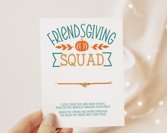 Friendsgive Wish Bracelet, Friendsgiving Gifts, Friendsgiving Favors, Friends Giving Gifts, Friendsgiving Squad, Friendsgiving Party Favors