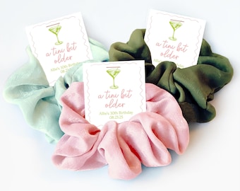 A Tini Bit Older, Martini Party Favors, Hair Scrunchie Birthday Party Favors, Dirty Thirty, Thank You Guest Gifts, Bikinis and Martinis