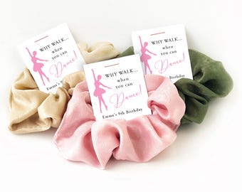 Ballerina Party Favor, Hair Scrunchie, Ballet Party Favor, Dance Party Favors, Ballerina Birthday Party Favors, Ballet Birthday Party Favors