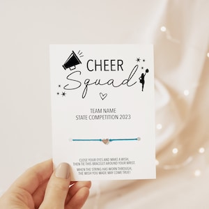 Cheer Team Gifts, Make A Wish Bracelet, Cheerleader Gifts, Cheer Competition Gift, Cheer Gifts for Team in Bulk, Cheerleader Gift