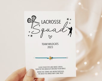 Lacrosse Team Gifts, Make A Wish Bracelet, Girls Lacrosse Gifts, Lacrosse Coach Gifts, Lacrosse Player Gift, Senior Lacrosse Gift