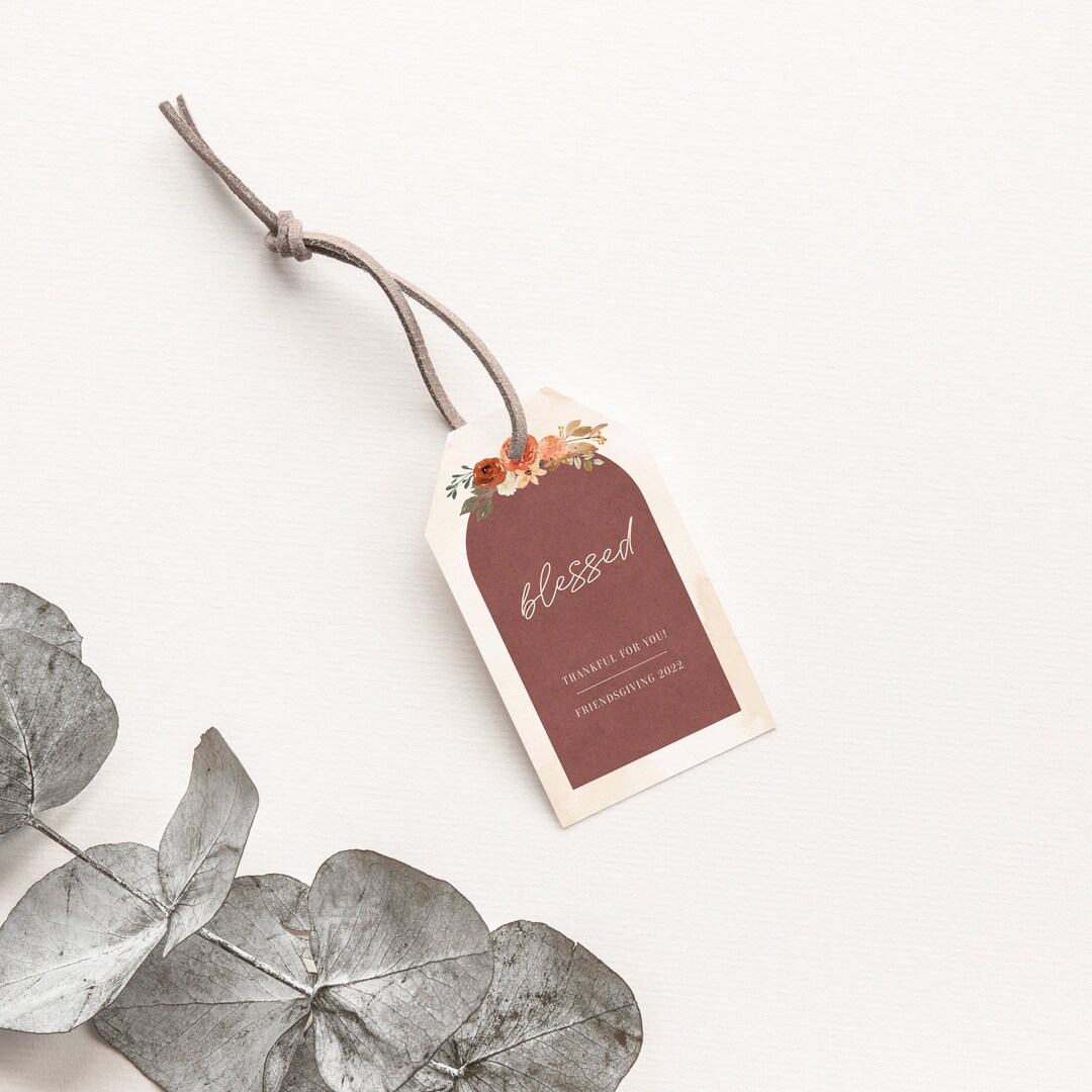 Friendsgiving Gift Tag Printable Friendsgiving Party Favors - Etsy