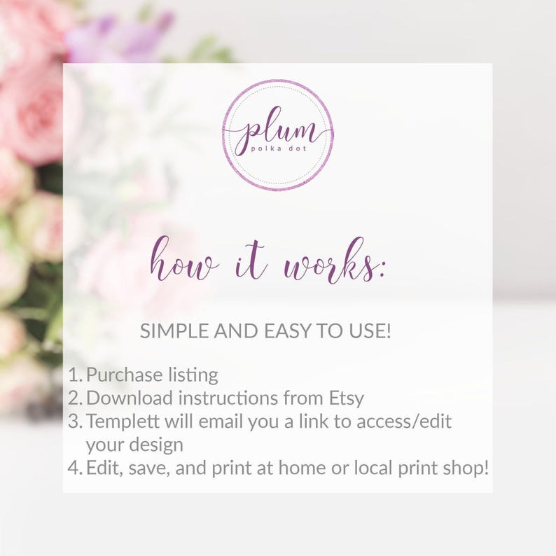 80th Birthday Invitation For Women, Printable 80th Birthday Party Invitation, Navy Blush Floral 80th Birthday Invite, INSTANT DOWNLOAD MB100 image 7