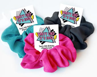90s Party Favors, Hair Scrunchie Favors, 30th Birthday Party Favors, Retro 90s Birthday Party, Party Like Its 1992, Back To The 90s - 90s100