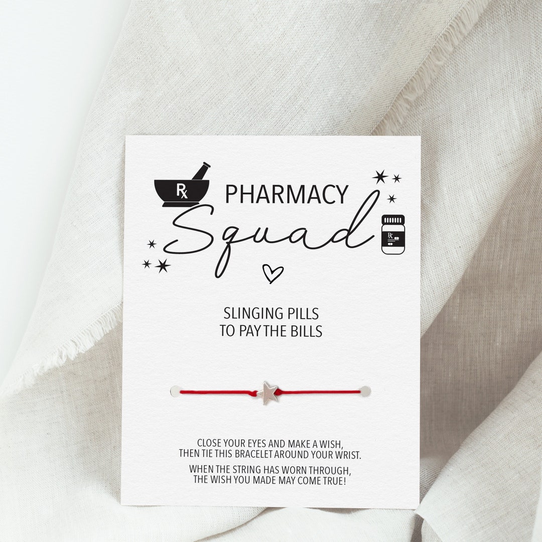 Pharmacy Team Gifts, Make A Wish Bracelet Pharmacist Gift, Pharmacy