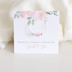 Pink Floral Bridal Shower Favors Wine Charm, Floral Bridal Shower Decorations Wine Theme, Wedding Shower Gift Guest Wine Charm - FR100