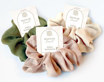 Disco In The Desert Bachelorette Party Favors, Hair Scrunchie, Boho Desert Disco Bachelorette, Last Desert Disco Bachelorette