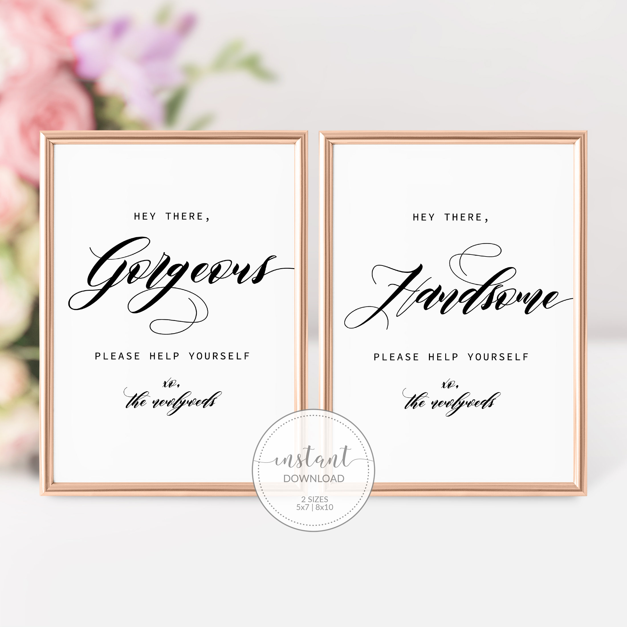 Free Printable Wedding Bathroom Sign