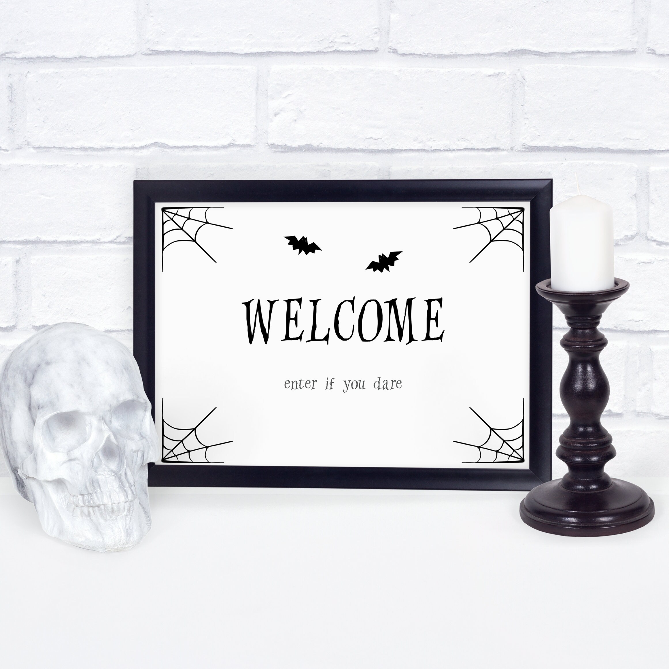 Halloween Welcome Sign Printable Editable Halloween Printable | Etsy