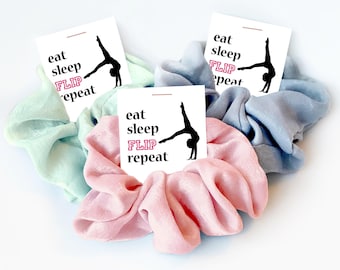 Gymnastics Team Gifts Girls, Hair Scrunchies, Gymnast Gift, Gymnastics Coach Gift, Gymnastics Party Favor, Gift for Gymnast