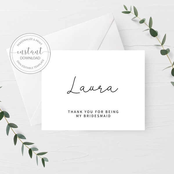 Bridesmaid Thank You - Etsy