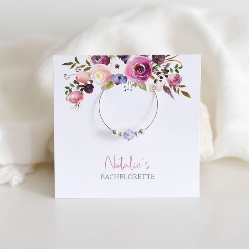 Winery Bachelorette Party Favors, Purple Bachelorette Party Decorations, Wine Bachelorette Theme, Personalized Bachelorette Wine Charms image 1