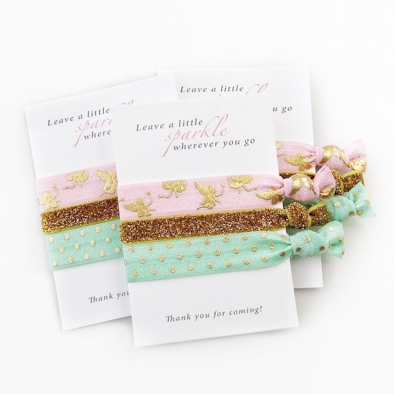 Fairy Party Favors for Girls, Fairy Birthday Decorations and Supplies, Fairies Birthday Party Favors, Fairy Garden Party Favors, Hair Ties image 2