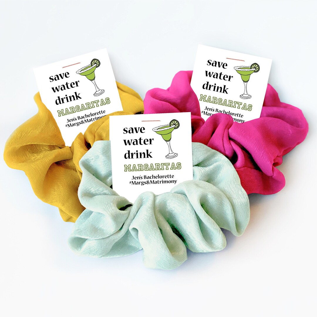 Margarita Bachelorette Party Favors, Hair Scrunchie, Fiesta ...