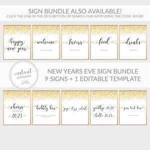 Printable New Years Eve Wine Bottle Labels New Years Party | Etsy