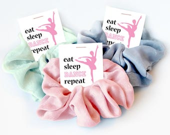 Dance Team Gifts Girls, Hair Scrunchies, Dance Gift, Dance Teacher Gift, Dance Recital Gift, Ballet Party Favor, Ballet Recital, Dancer Gift