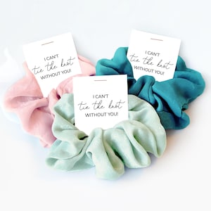 Chouchou demoiselle d'honneur, proposition d'élastique à cheveux, je ne peux pas en faire un tour sans vous, cadeau de proposition de demoiselle d'honneur, boîte de demoiselle d'honneur, cadeau de demoiselle d'honneur