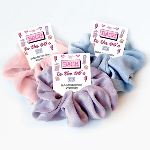 Bach to The 00s Party Favors, Hair Scrunchies, Millennial Bach 2000s Bachelorette, Y2K Bachelorette Favors, Y2K Bachelorette, Millenium Bach