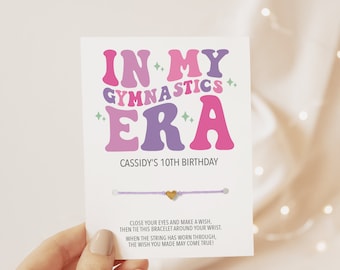Gymnastics Party Favors, Make A Wish Bracelet, Gymnast Party Supplies, Gymnastics Birthday Party Decorations, In My Gymnastics Era Favors
