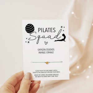 Group Pilates Gifts, Make A Wish Bracelet, Pilates Party Favors, Pilates Weekend Gifts, Pilates Studio Thank You Favors