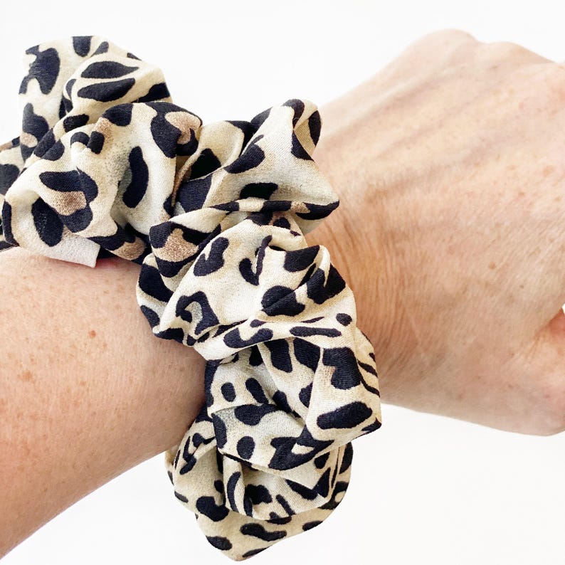40th Birthday Party Favors, Leopard Print Hair Scrunchies, 40th Birthday Favors for Women, Birthday Supplies, 40 Years, Party Like Its 1986 image 2