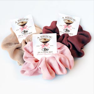 Espresso Martini Bachelorette Party Favors, Hair Scrunchie, A Bride In A Tini Bit, Martinis And Bikinis Bachelorette Favors, Cocktail Club
