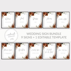 Gothic Wedding Sign Bundle, Gothic Wedding Table Signs, Printable Halloween Wedding Decorations, Til Death Do Us Part, DIGITAL DOWNLOAD H300