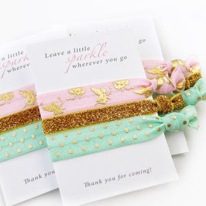 Fairy Party Favors for Girls, Fairy Birthday Decorations and Supplies, Fairies Birthday Party Favors, Fairy Garden Party Favors, Hair Ties image 1