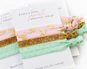 Fairy Party Favors for Girls, Fairy Birthday Decorations and Supplies, Fairies Birthday Party Favors, Fairy Garden Party Favors, Hair Ties
