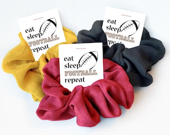Football Gift Girls, Hair Scrunchies, Football Girl Team Gifts, Football Coach Gift, Football Party Favors for Girls Women, Football Favor