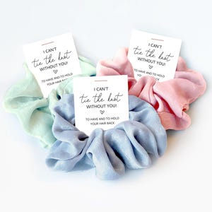 I Can't Tie The Knot Without You, Hair Scrunchie Bridesmaid Proposal Gift, Bridesmaid Box Items, Bridal Party Favor, Ask Bridesmaid Gift